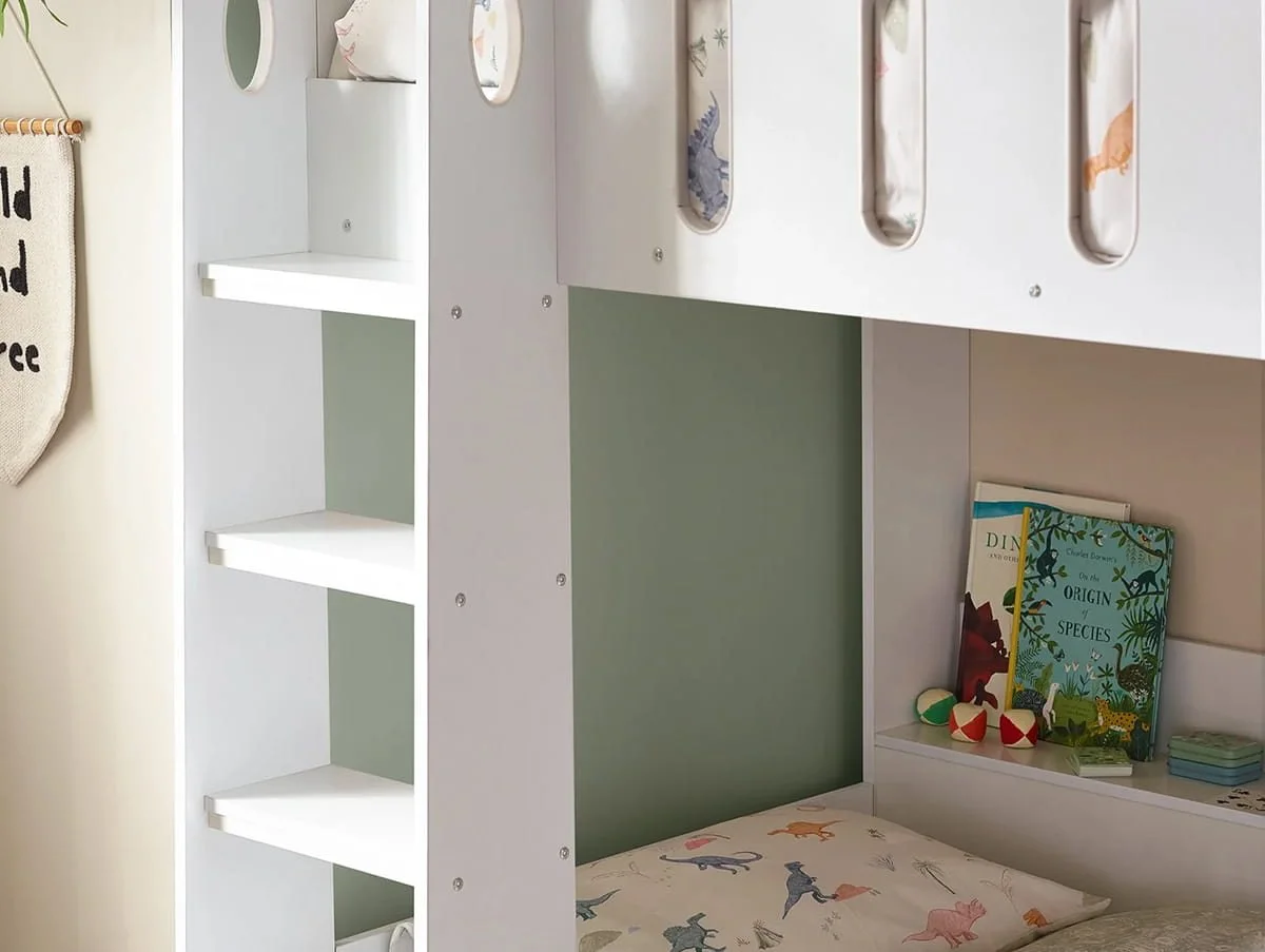 Julian Bowen Julian Bowen Vision White Wooden Bunk Bed Frame