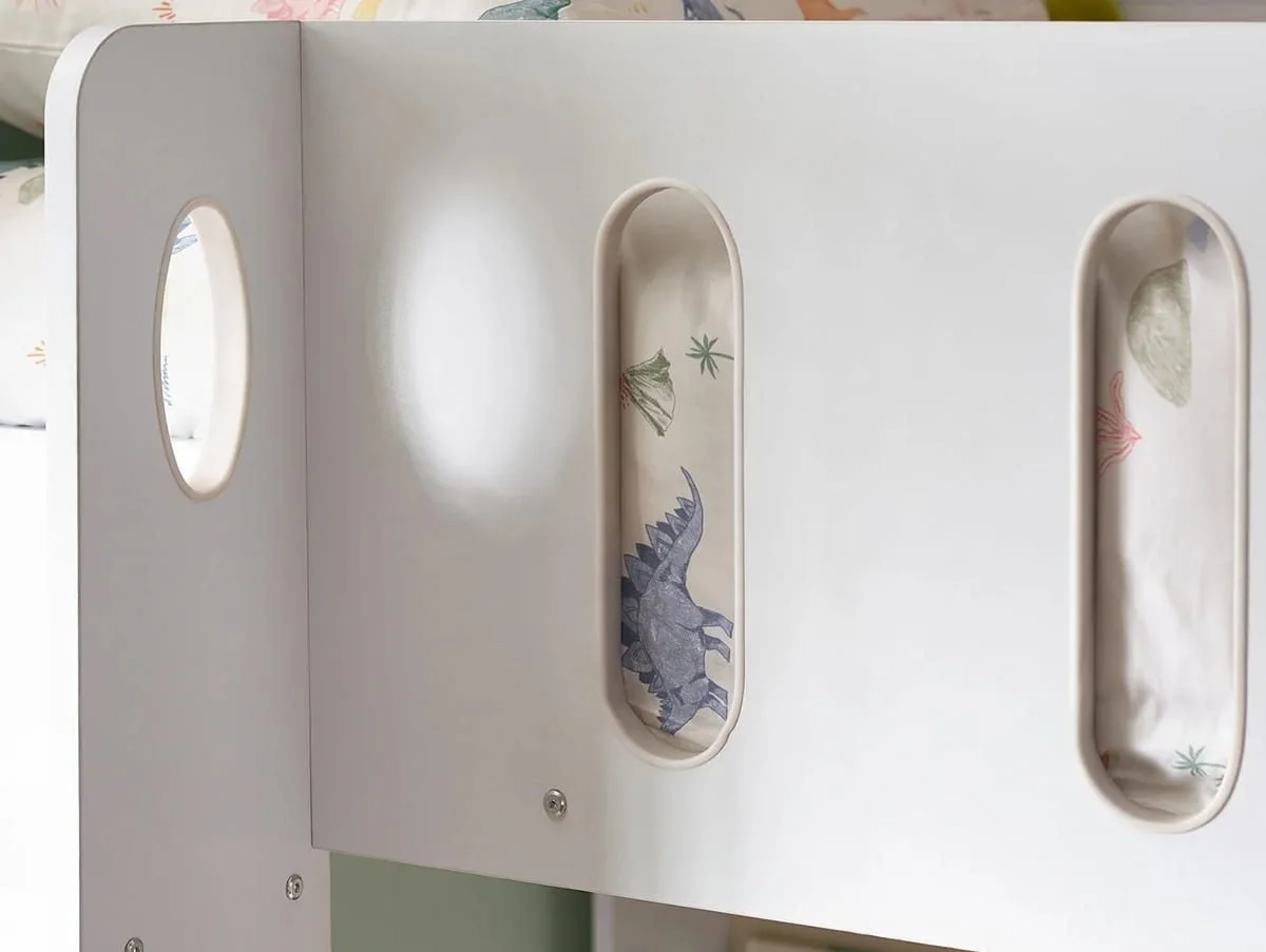 Julian Bowen Julian Bowen Vision White Wooden Bunk Bed Frame