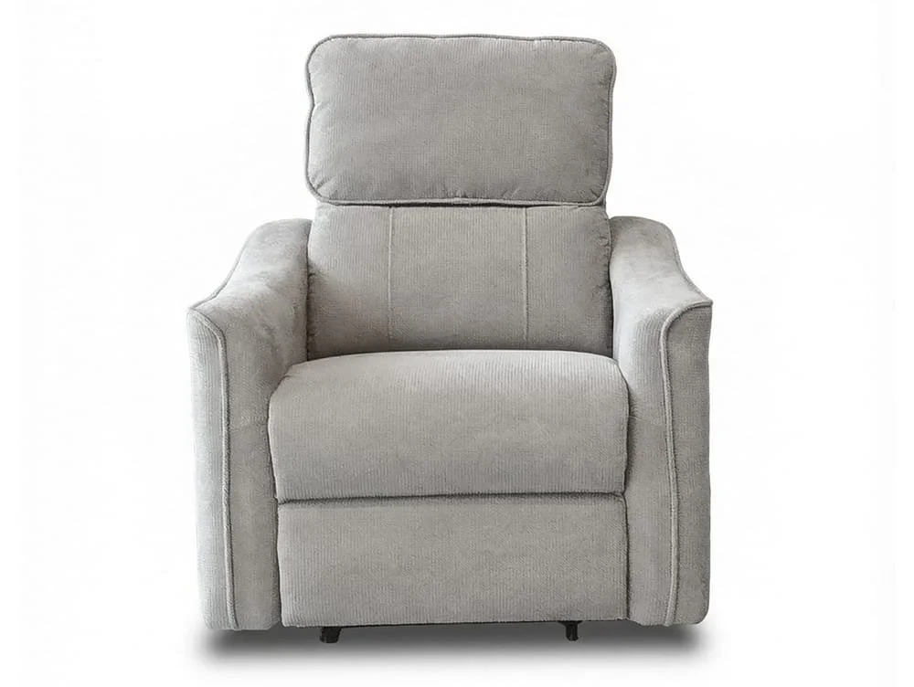 PICK4U PICK4U Balmoral Single Motor Light Grey Fabric Riser Recliner Chair