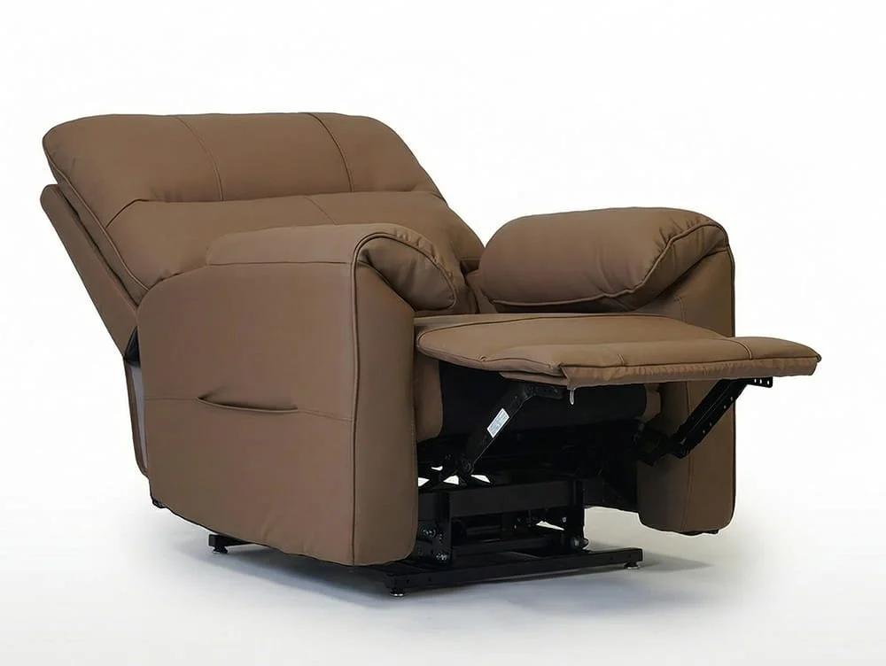 PICK4U PICK4U Knightsbridge Dual Motor Brown Leather Riser Recliner Chair