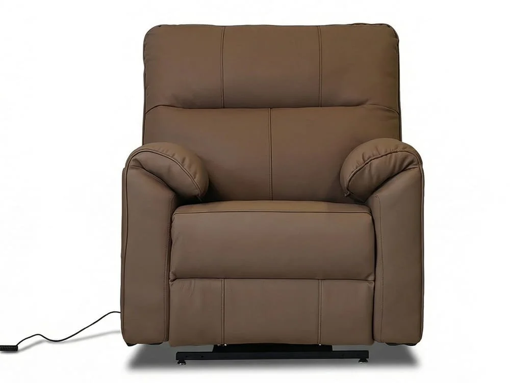 PICK4U PICK4U Knightsbridge Dual Motor Brown Leather Riser Recliner Chair