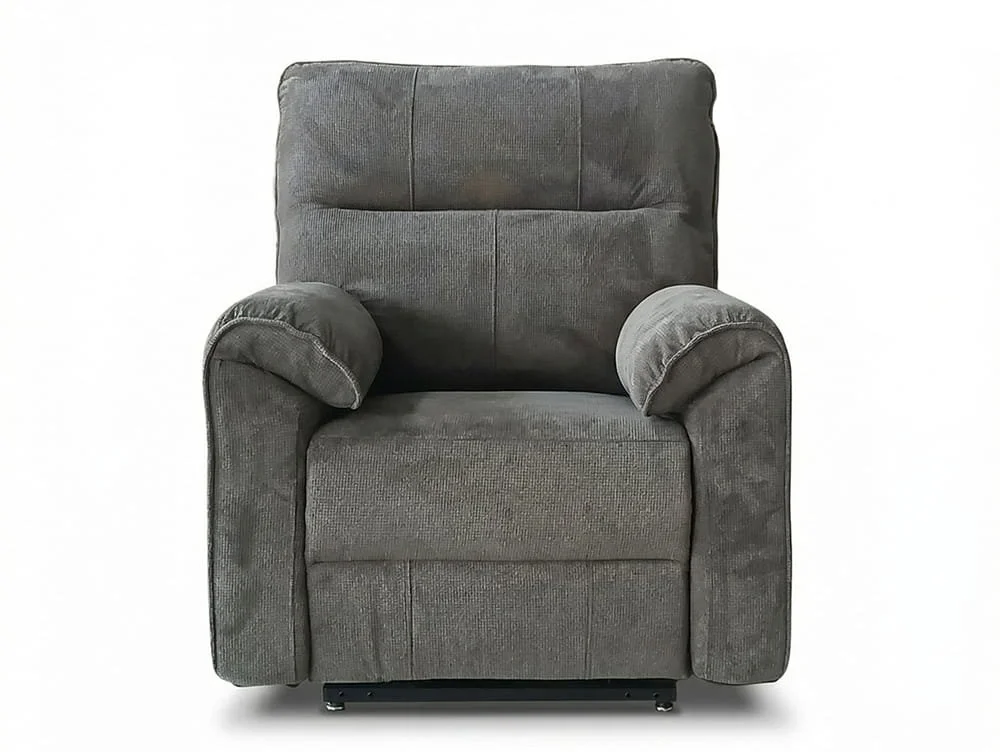 PICK4U PICK4U Knightsbridge Dual Motor Dark Grey Fabric Riser Recliner Chair