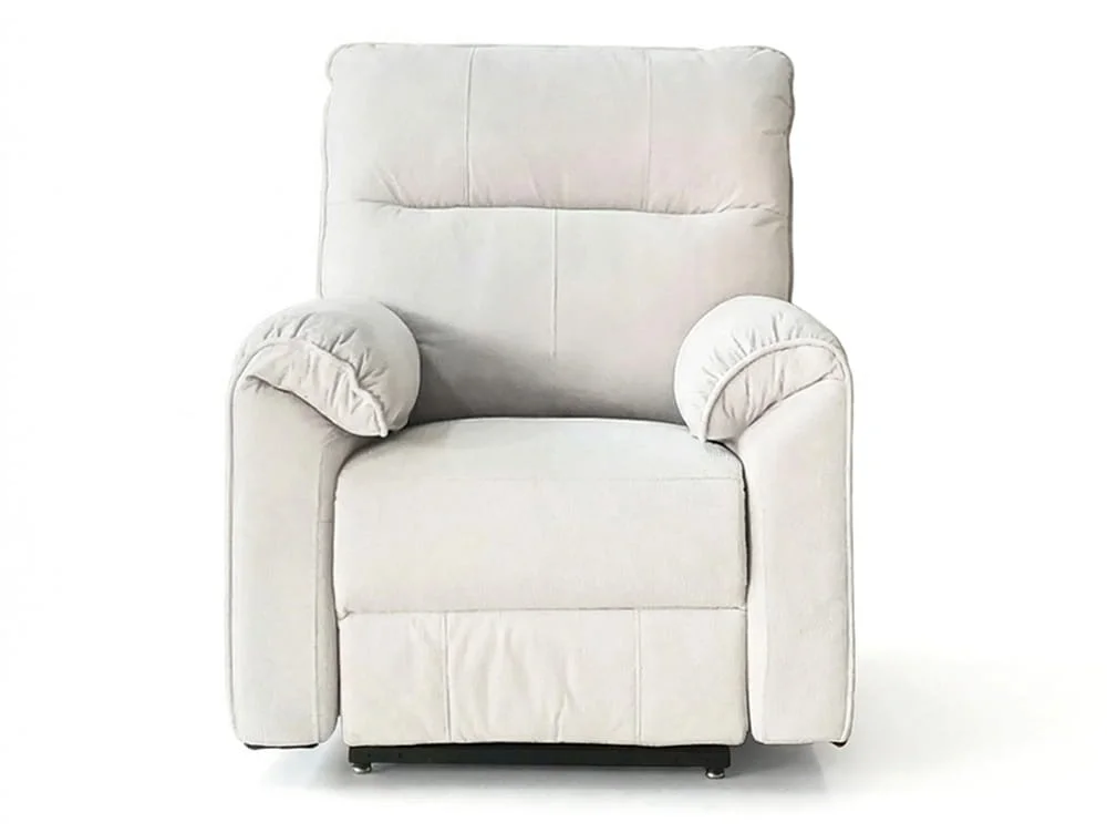 PICK4U PICK4U Knightsbridge Dual Motor Light Cream Fabric Riser Recliner Chair