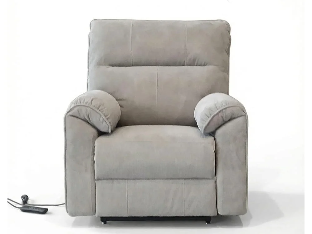 PICK4U PICK4U Knightsbridge Dual Motor Light Grey Fabric Riser Recliner Chair