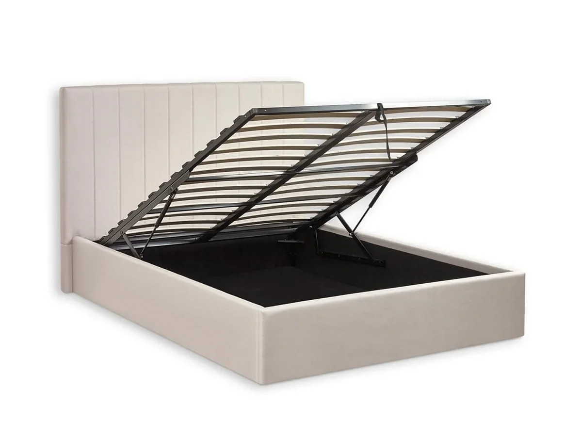 Julian Bowen Julian Bowen Aylen Cream Fabric Ottoman Bed Frame