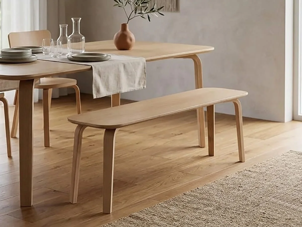 Julian Bowen Julian Bowen Kaito 106cm Light Oak Wooden Dining Bench