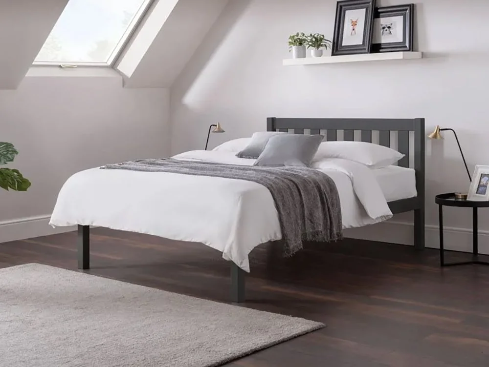 Julian Bowen Julian Bowen Luna Anthracite Grey Wooden Bed Frame