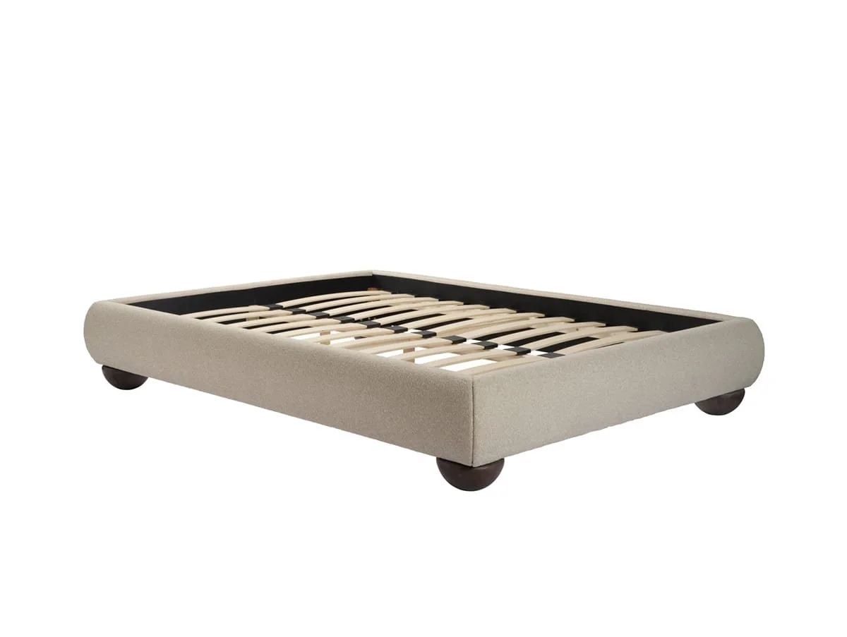 LPD LPD Soller Porridge Chenille Fabric Bed Frame