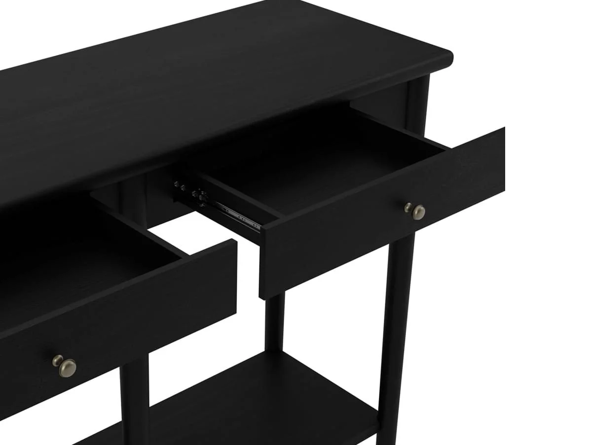 LPD LPD Jackson Black Wooden Console Table