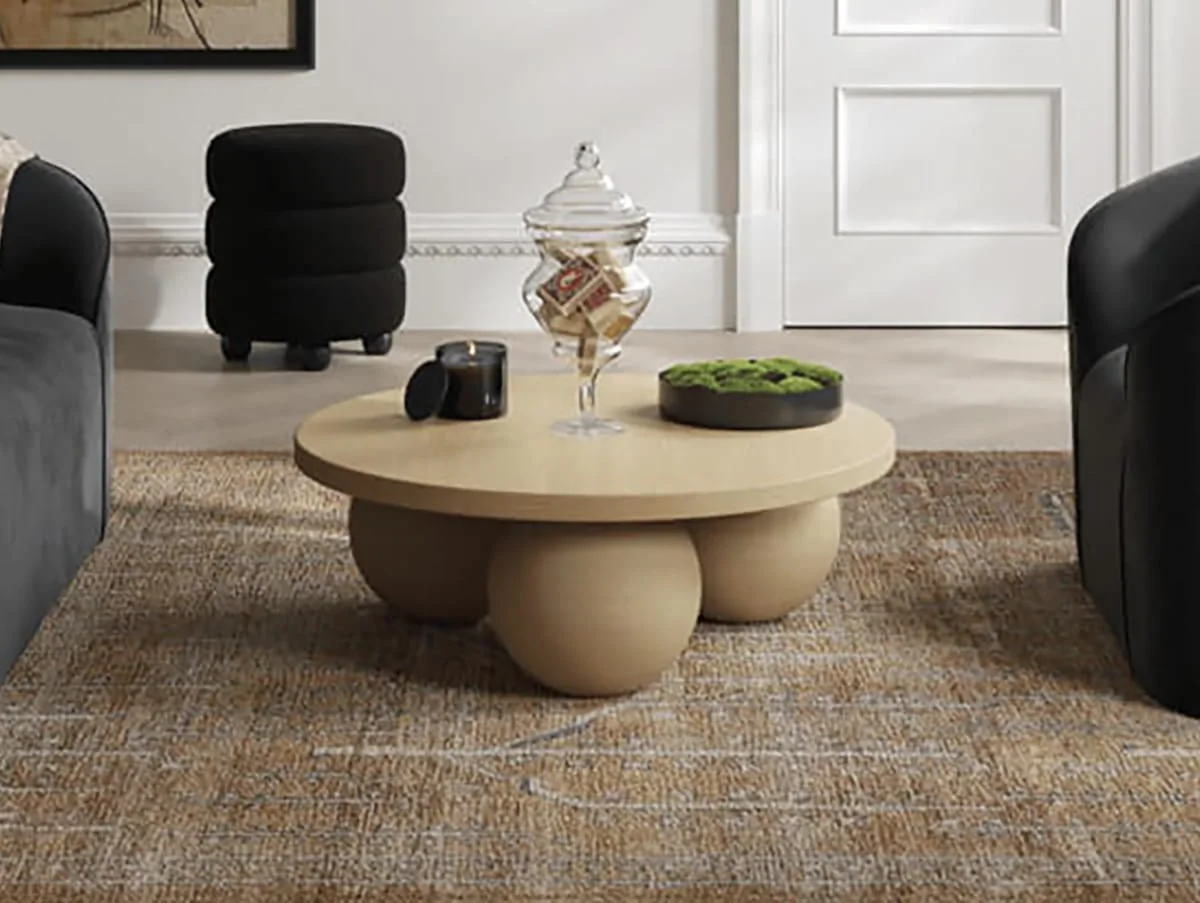 LPD LPD Kenji Calico Wooden Coffee Table (Assembled)