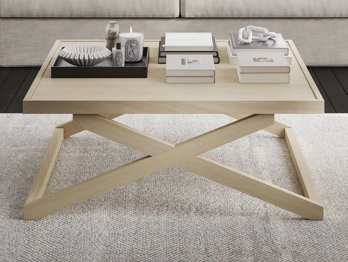 LPD LPD Sage Blonde Large Wooden Coffee Table
