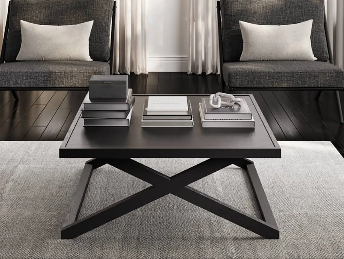 LPD LPD Sage Black Wooden Coffee Table