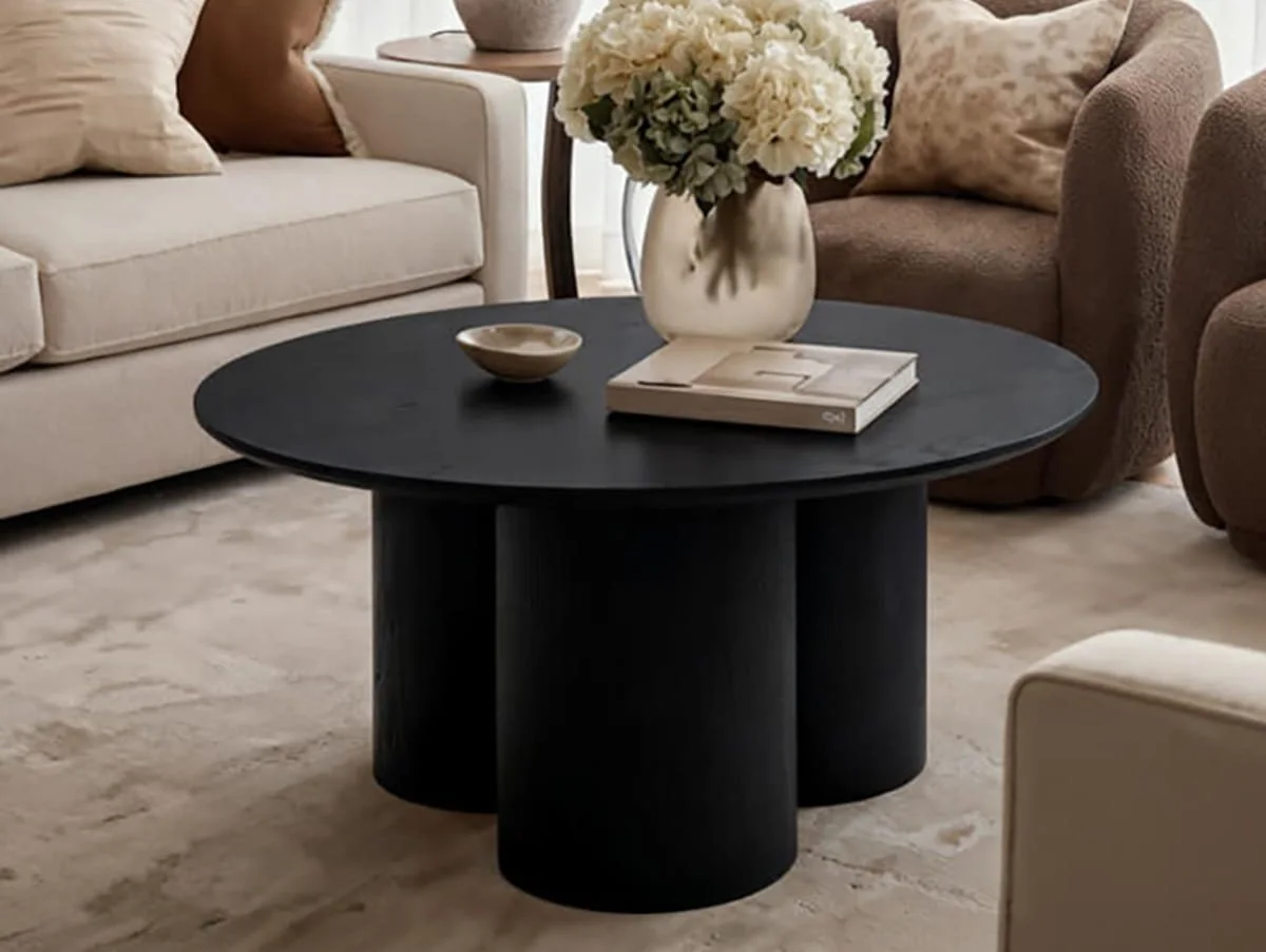 LPD LPD Lane Black Wooden Coffee Table