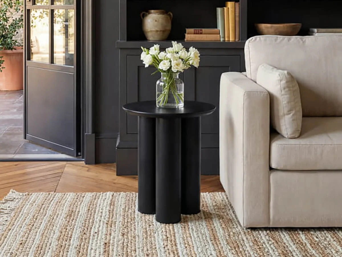 LPD LPD Lane Black Wooden Lamp Table