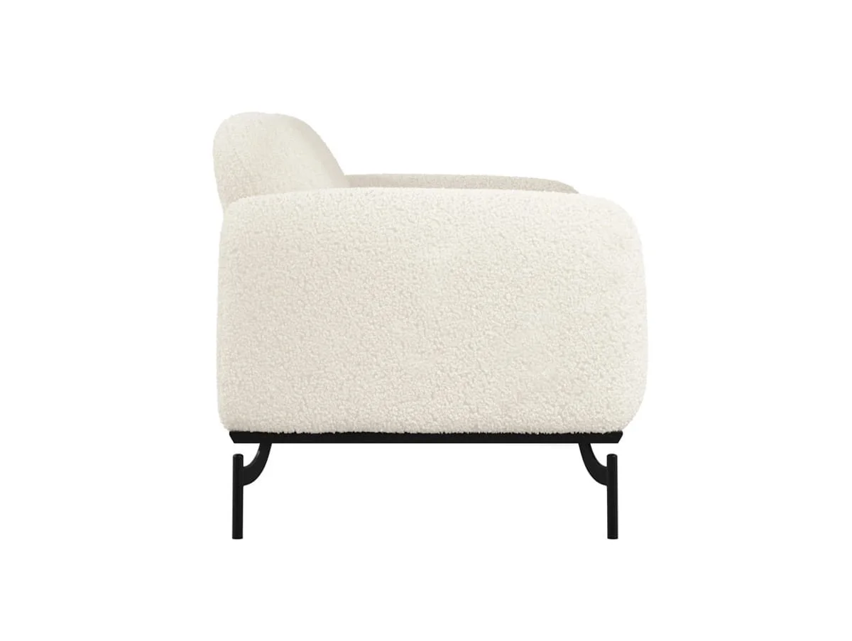 LPD LPD Larsa Calm Sherpa Fabric 2 Seater Sofa