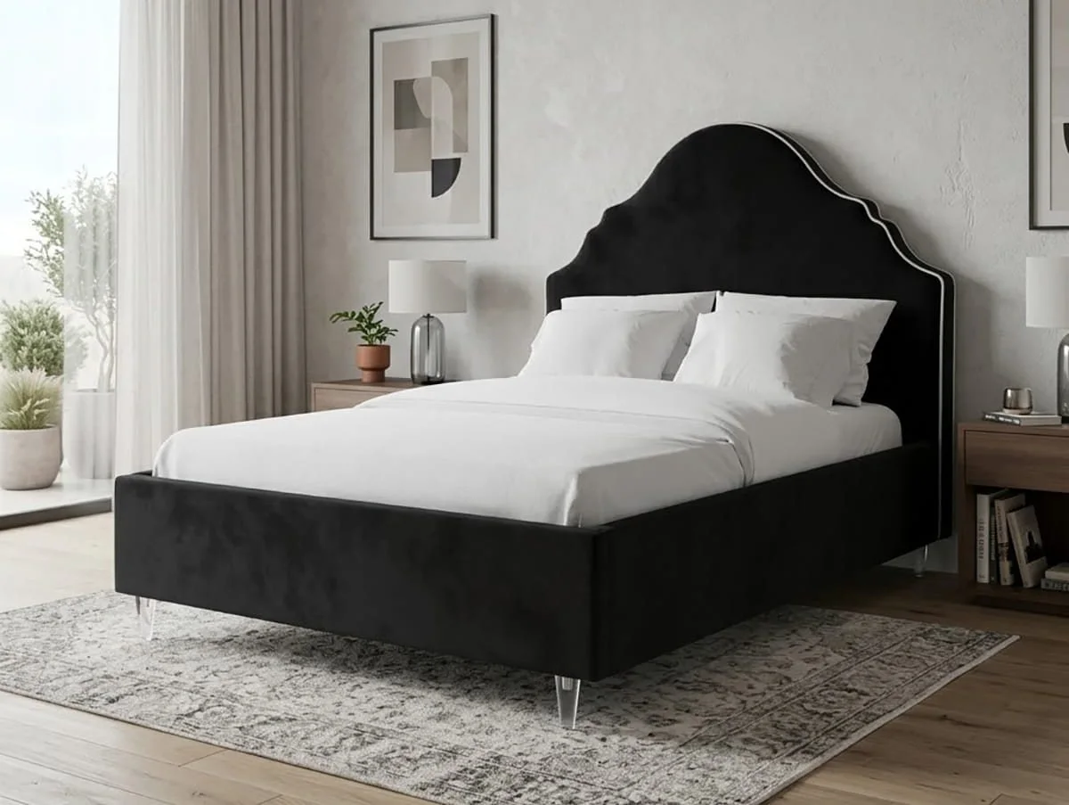 LPD LPD Quince Onyx Fabric Bed Frame