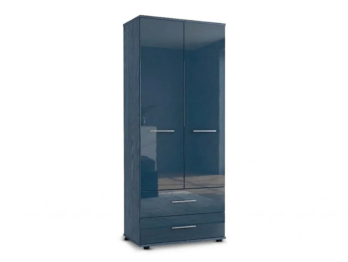 ASC ASC Venice Gloss 2 Door 2 Drawer Double Wardrobe (Assembled)