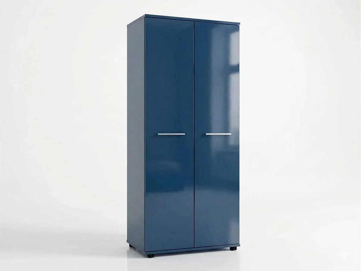 ASC ASC Venice Gloss 2 Door Double Wardrobe (Assembled)