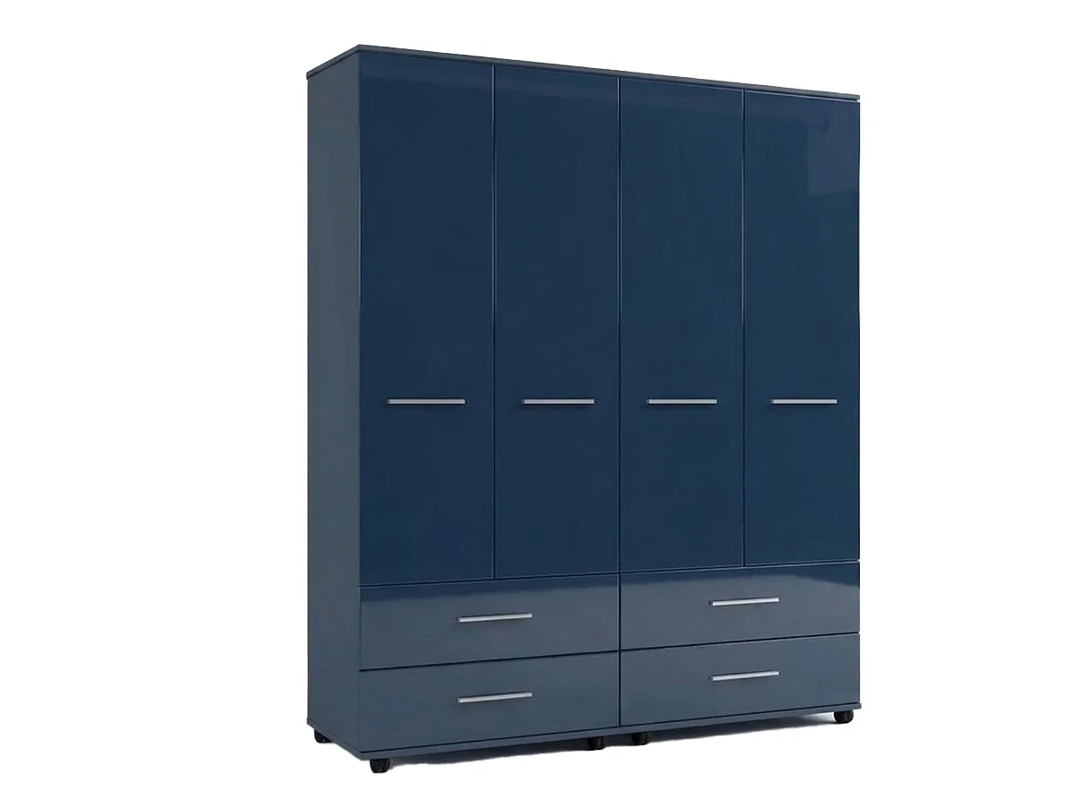 ASC ASC Venice Gloss 4 Door 4 Drawer Wardrobe (Assembled)