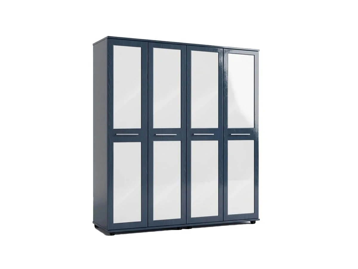ASC ASC Venice Gloss 4 Door Mirrored Wardrobe (Assembled)