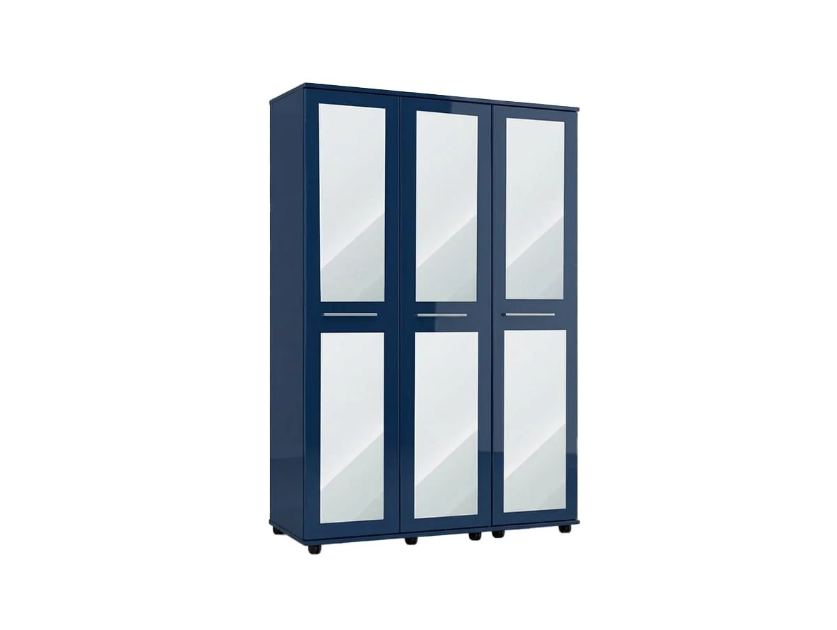 ASC ASC Venice Gloss 3 Door Mirrored Triple Wardrobe (Assembled)
