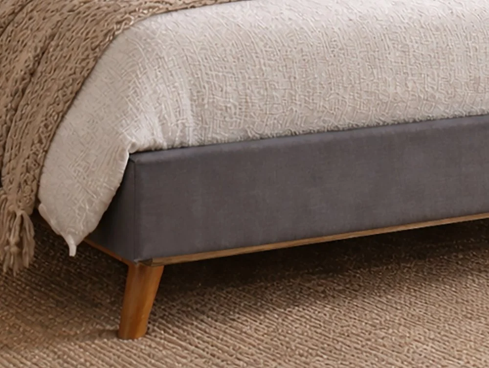 Time Living Time Living Albany Dark Grey Fabric Bed Frame