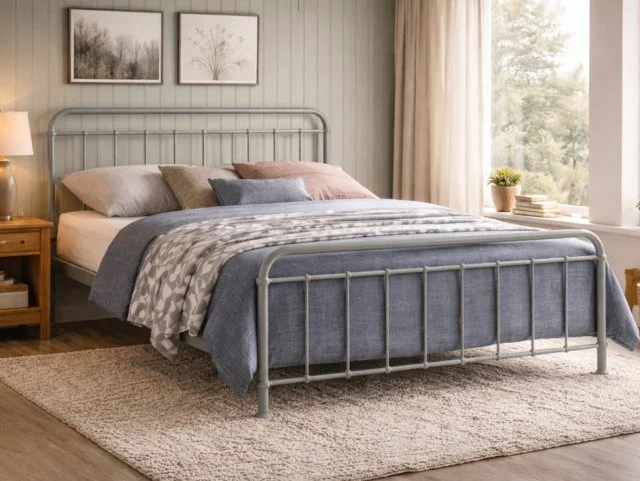 Time Living Time Living Miami Pebble Metal Bed Frame
