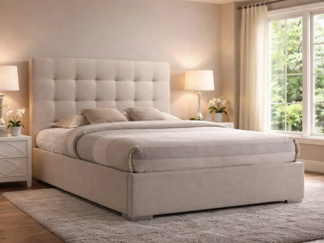 Time Living Time Living Nevada Sand Fabric Bed Frame