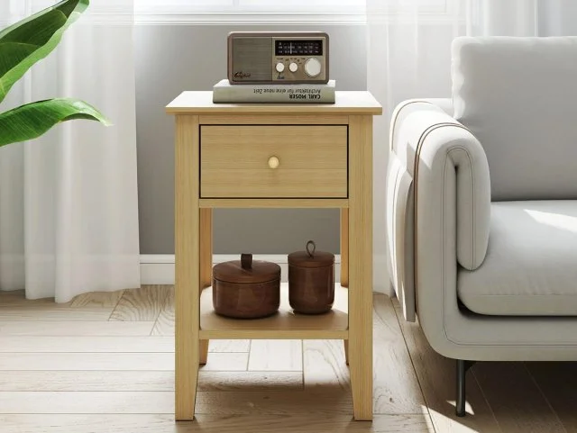 Core Core Henley Oak 1 Drawer Bedside Table