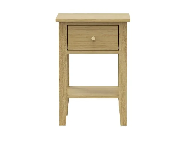 Core Core Henley Oak 1 Drawer Bedside Table