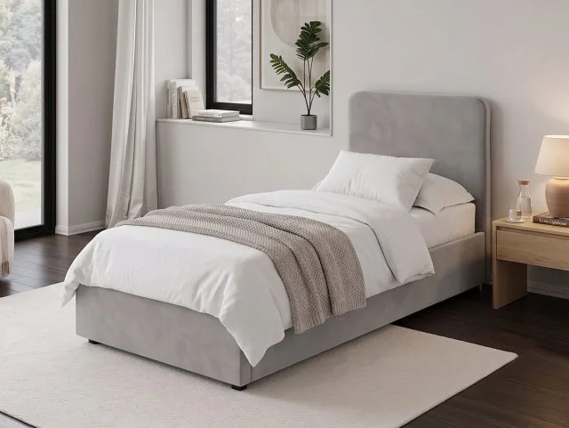 GFW GFW Chiswick Soft Grey Ottoman Bed Frame