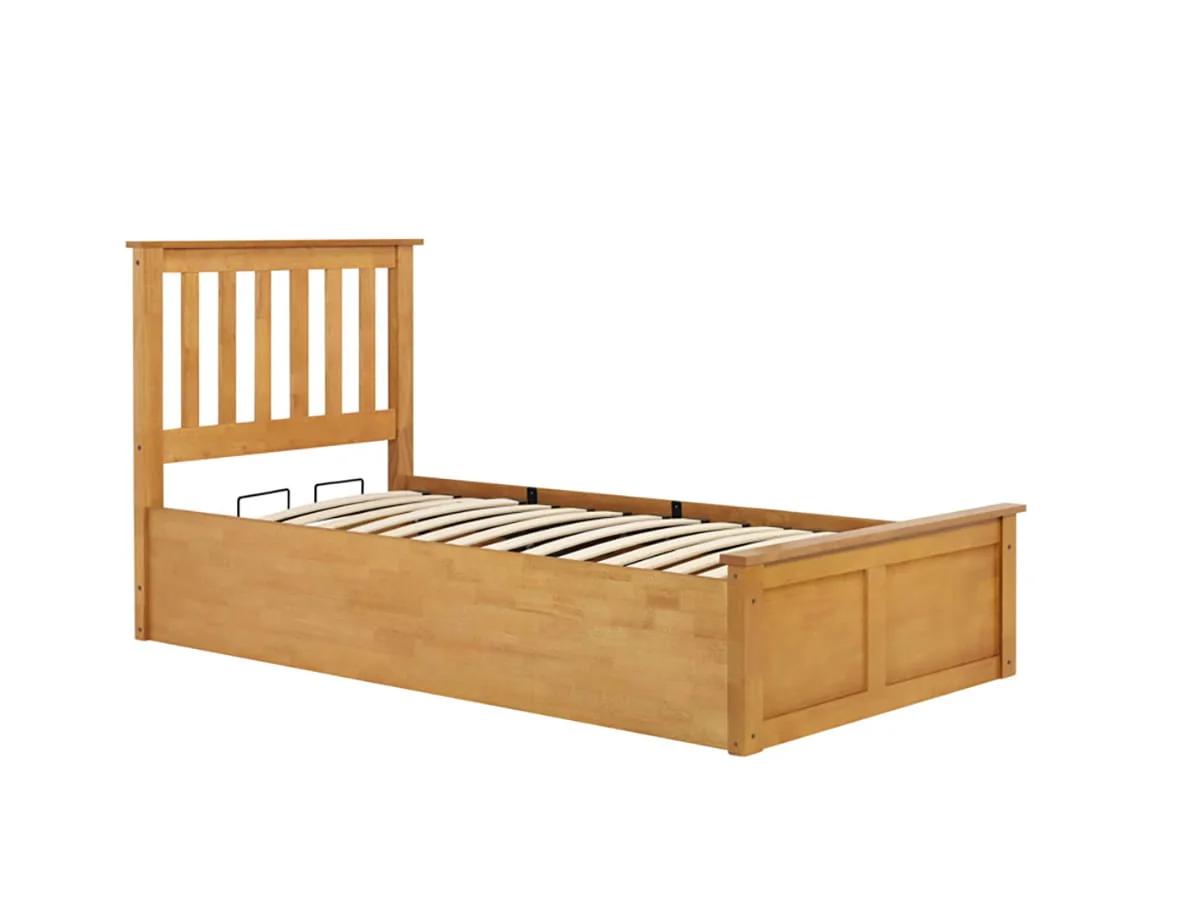 ASC ASC Serena Oak Wooden Ottoman Bed Frame