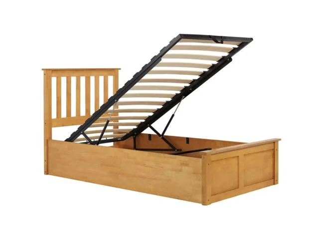 ASC ASC Serena Oak Wooden Ottoman Bed Frame