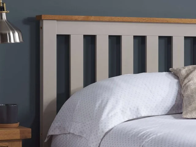 ASC ASC Serena Pearl Grey Wooden Ottoman Bed Frame