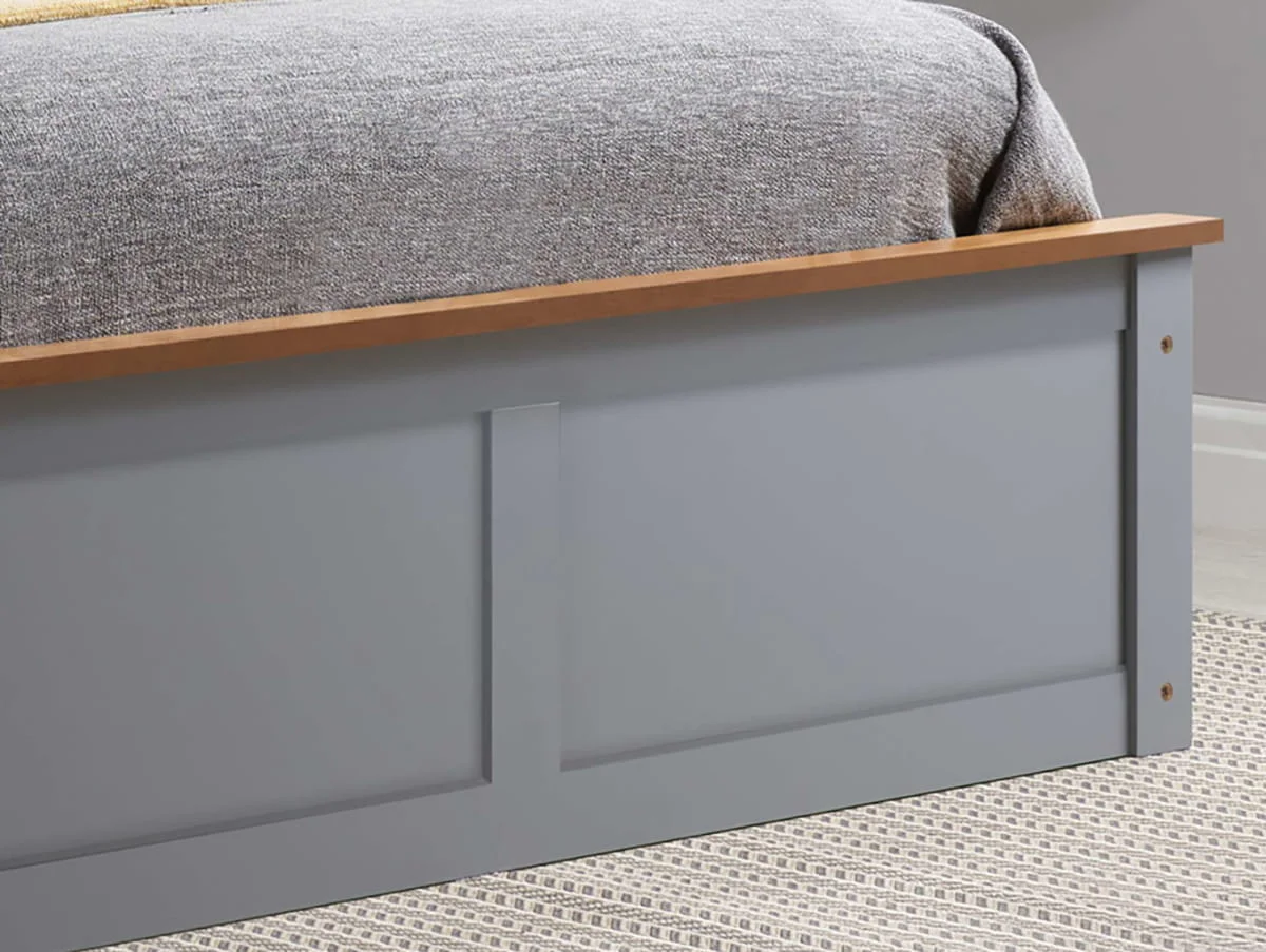 ASC ASC Serena Stone Grey Wooden Ottoman Bed Frame