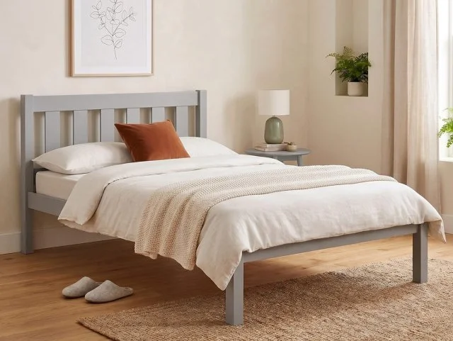 Julian Bowen Julian Bowen Luna Dove Grey Wooden Bed Frame