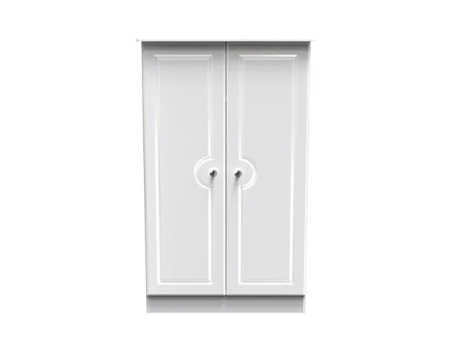 Welcome Welcome Balmoral White High Gloss Childrens Small 2 Door Wardrobe (Assembled)