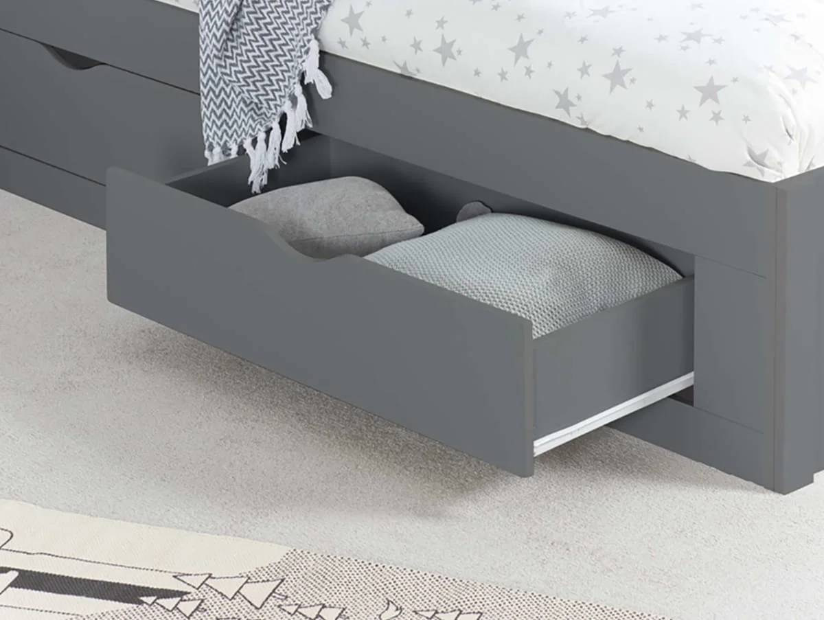 Birlea Birlea Appleby Grey Wooden 4 Drawer Storage Bed Frame