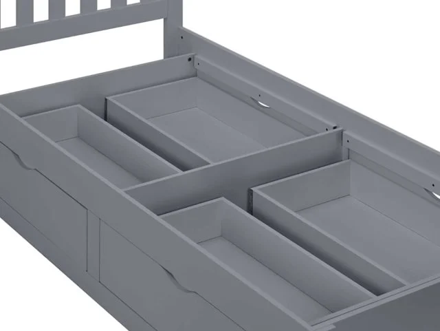 Birlea Birlea Appleby Grey Wooden 4 Drawer Storage Bed Frame