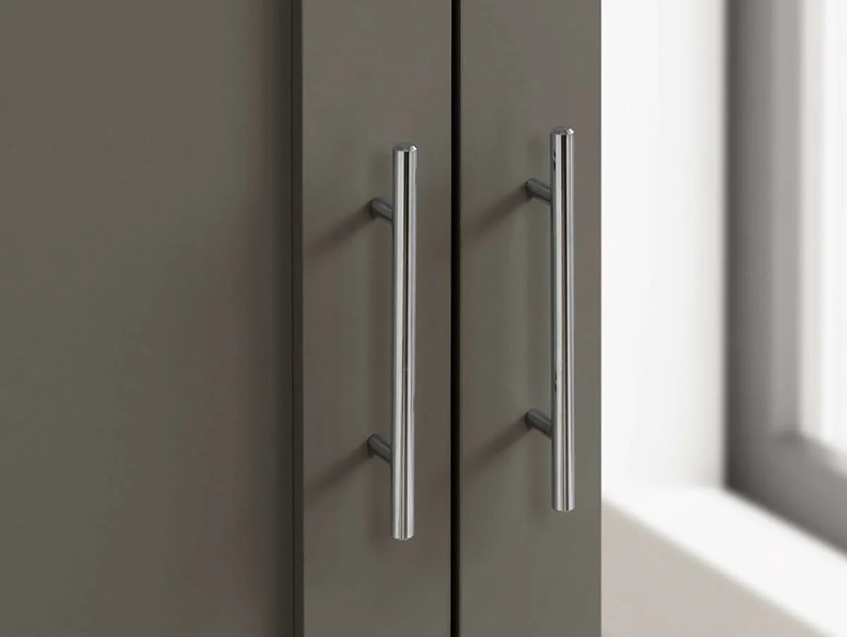 Birlea Birlea Highgate Dark Grey and Oak Effect 2 Door Wardrobe
