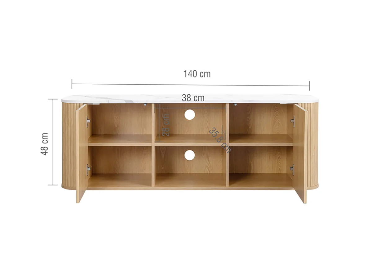 Birlea Birlea Russo Oak Large TV Unit