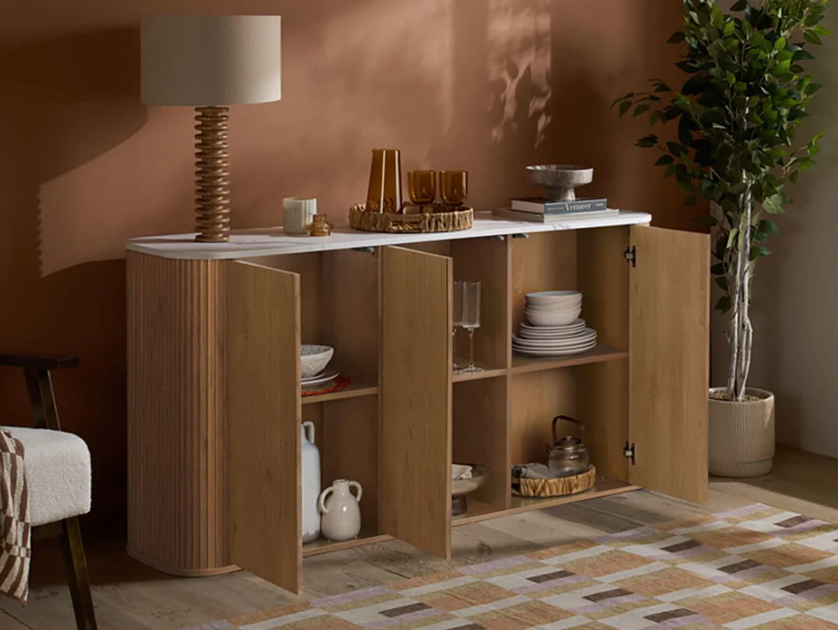 Birlea Birlea Russo Oak 3 Door Sideboard