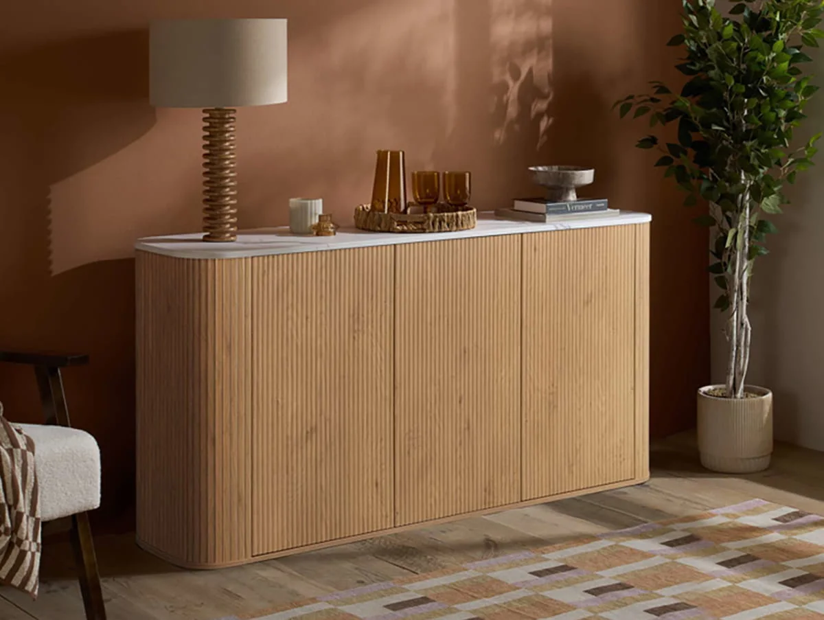 Birlea Birlea Russo Oak 3 Door Sideboard