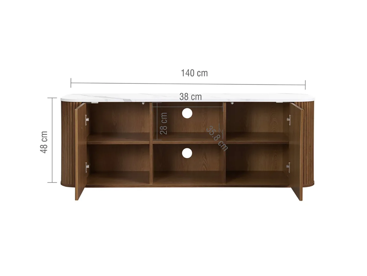 Birlea Birlea Russo Walnut Large TV Unit