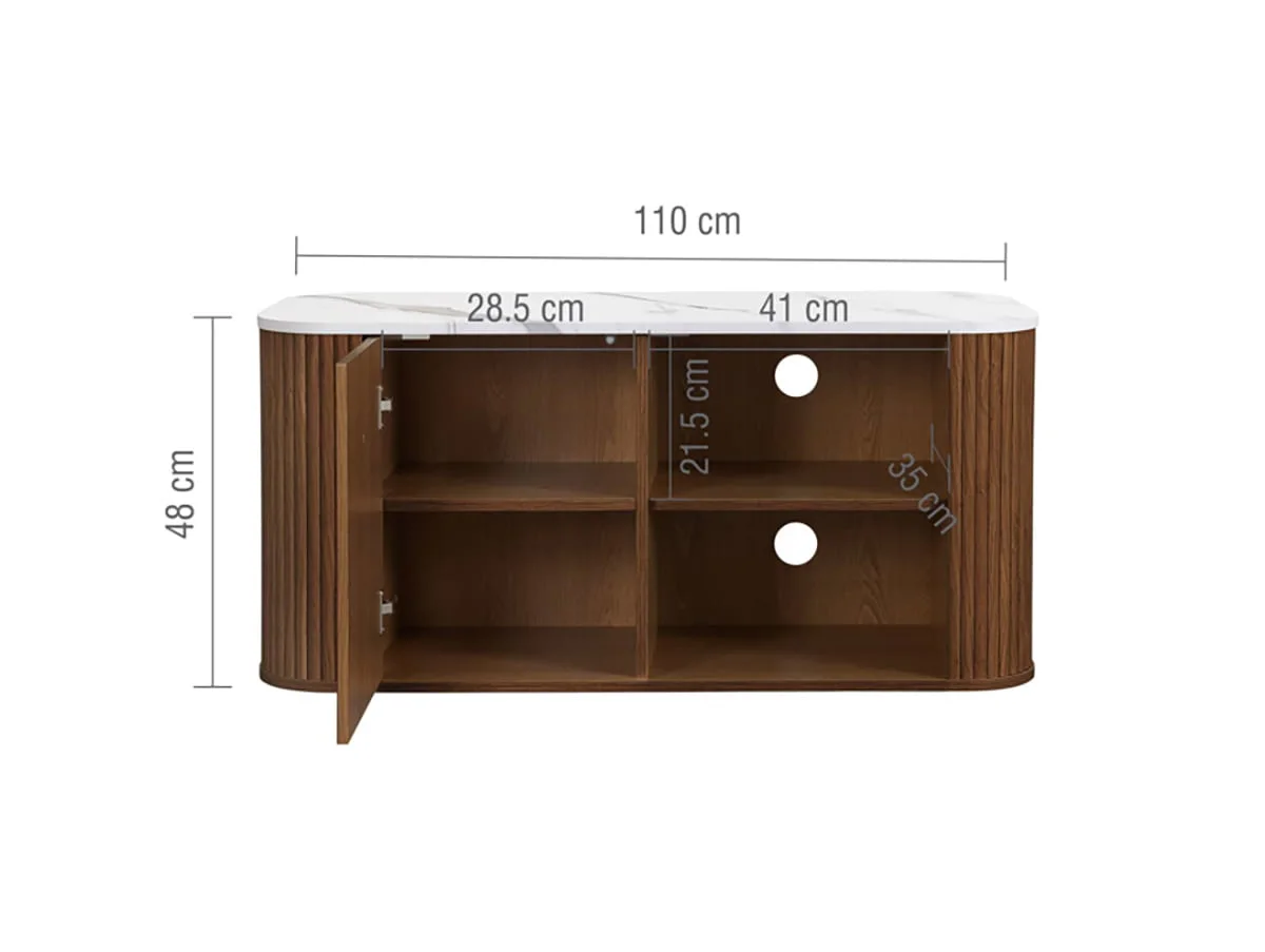 Birlea Birlea Russo Walnut Small TV Unit