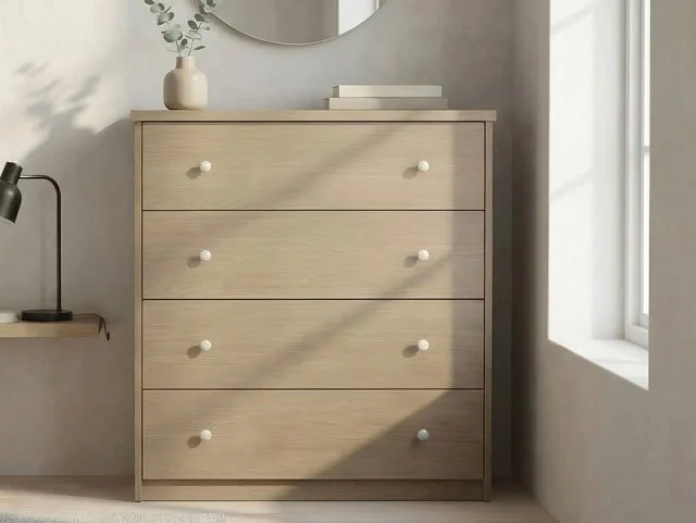 Core Core Freya Oak 4 Drawer Chest of Drawers