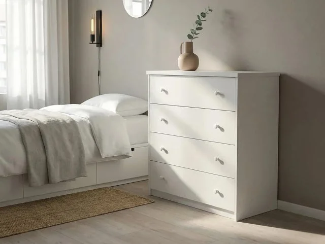 Core Core Erin White 4 Drawer Chest of Drawers