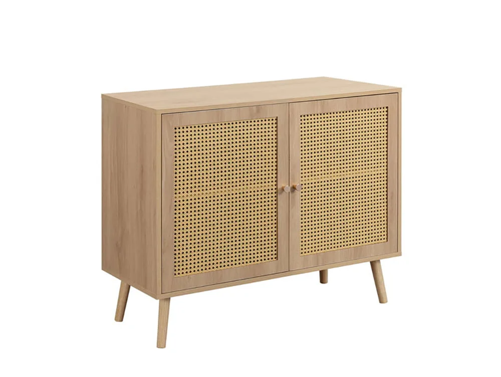 Birlea Birlea Croxley Rattan and Oak 2 Door Sideboard