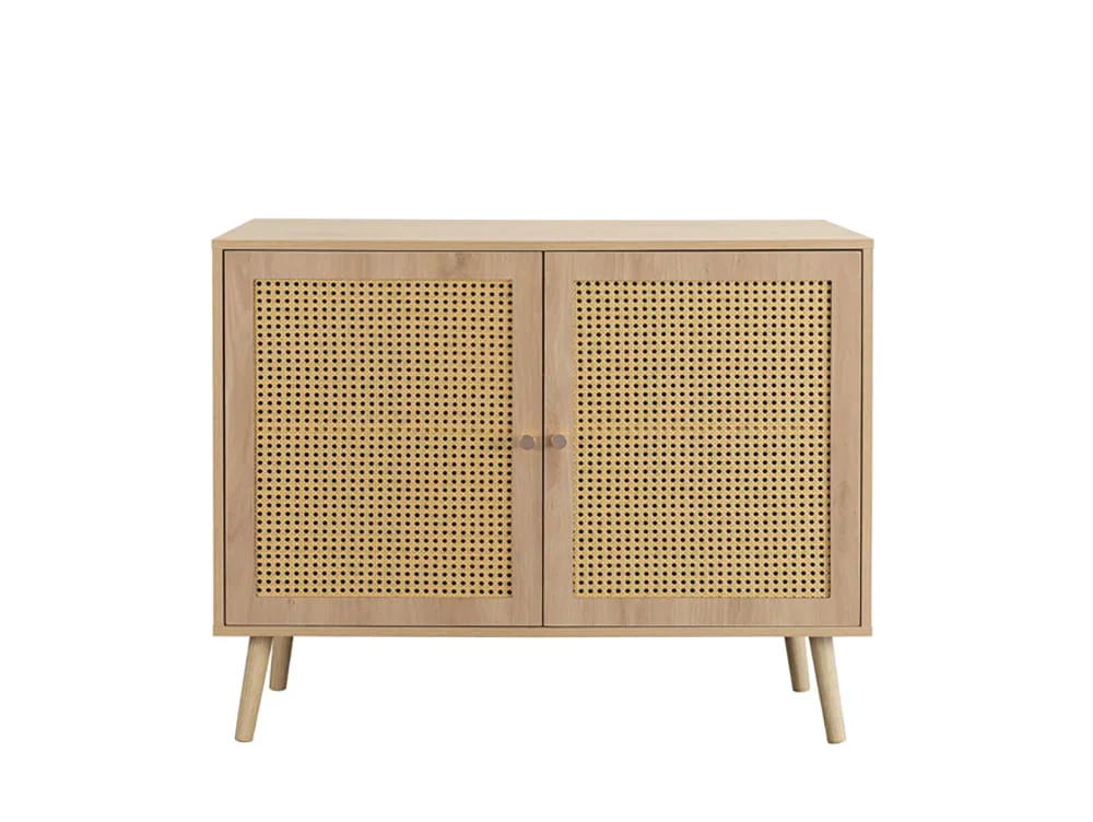 Birlea Birlea Croxley Rattan and Oak 2 Door Sideboard