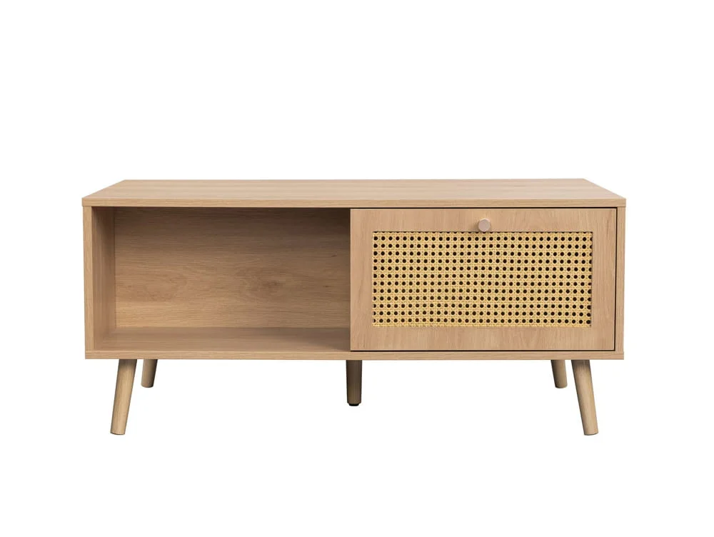 Birlea Birlea Croxley Rattan and Oak Coffee table